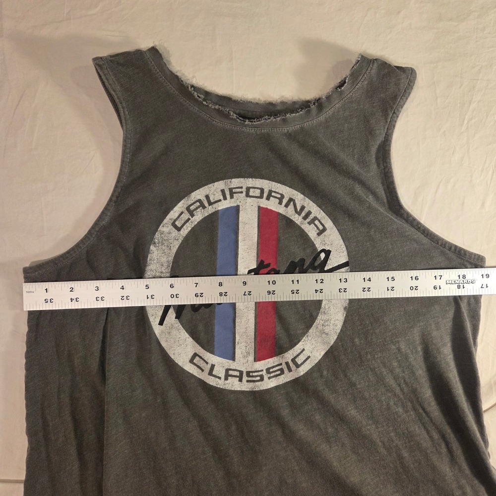 Lucky Brand Ford Mustang Women's Graphic Racerback Tank Top, Size L, Gray - Picture 5 of 6